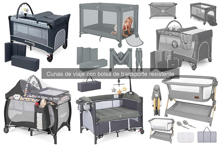Accesorios imprescindibles para cunas de viaje con bolsa de transporte