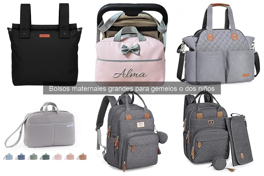 Accesorios para complementar un bolso maternal grande para gemelos