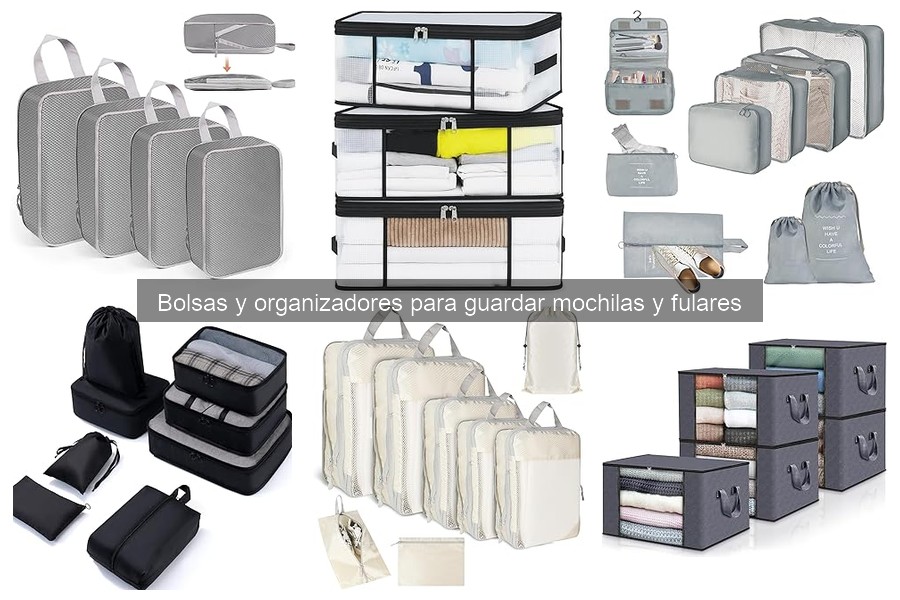 Alternativas a bolsas de organización para mochilas y fulares