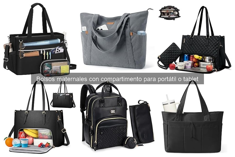 ** Alternativas a bolsos maternales con compartimento para portátil
