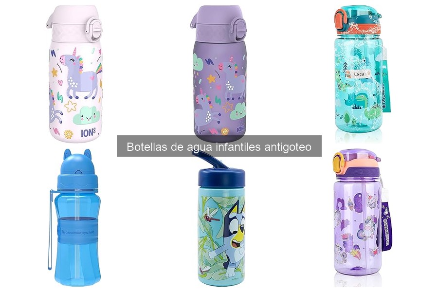 Alternativas a botellas de agua infantiles antigoteo