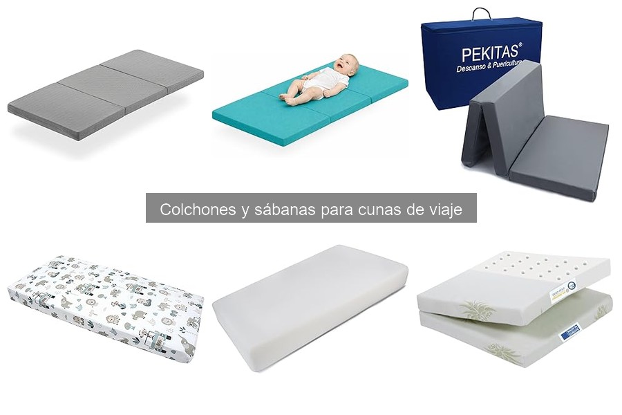 Alternativas a colchones de cuna de viaje para dormir bebés