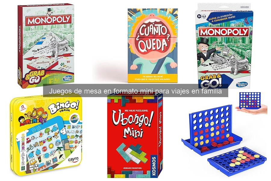 Alternativas a juegos de mesa mini para viajes en familia