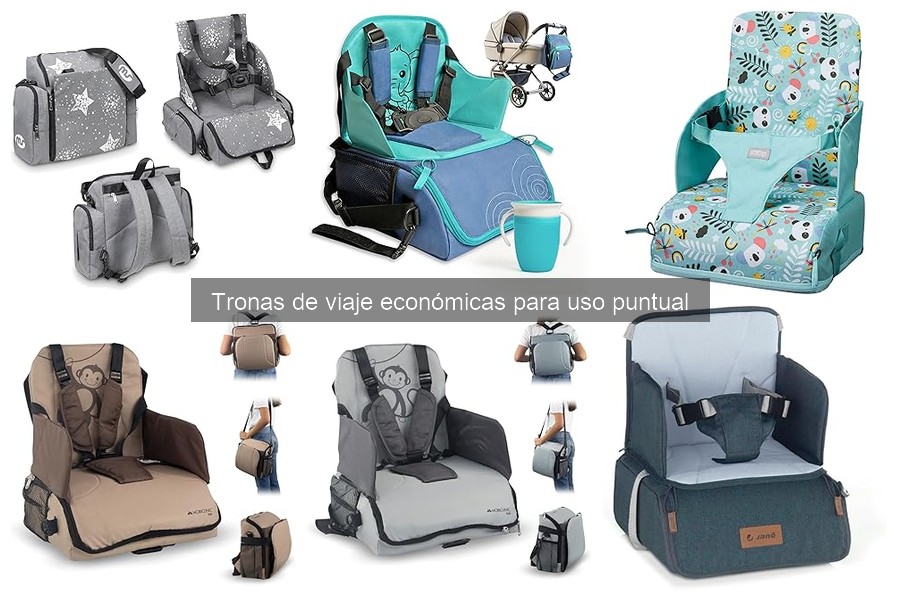 Alternativas a las tronas de viaje económicas para bebés