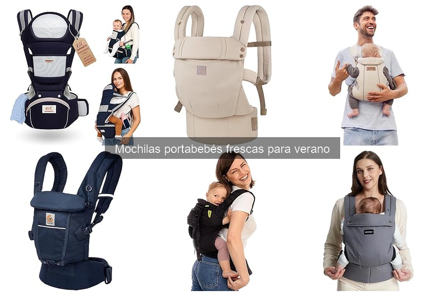 Alternativas a mochilas portabebés frescas para verano