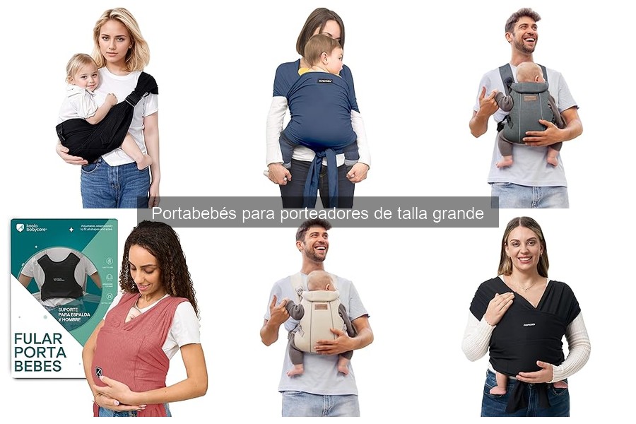 Alternativas a portabebés para porteadores de talla grande