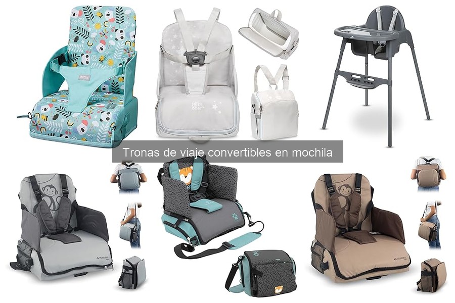 Alternativas a tronas de viaje convertibles en mochila