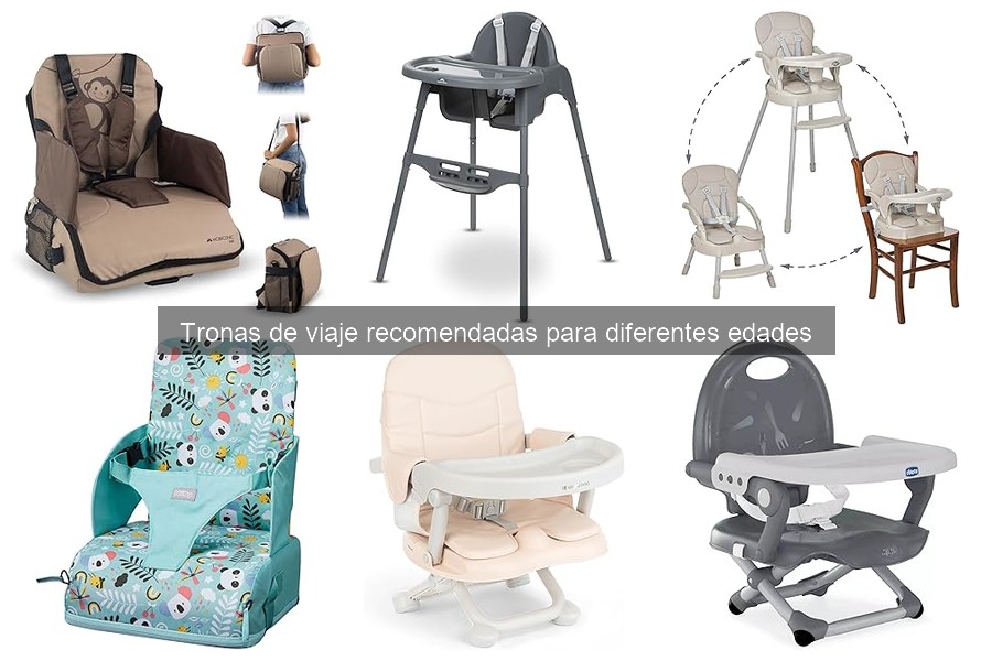 Alternativas a tronas de viaje para bebés y niños