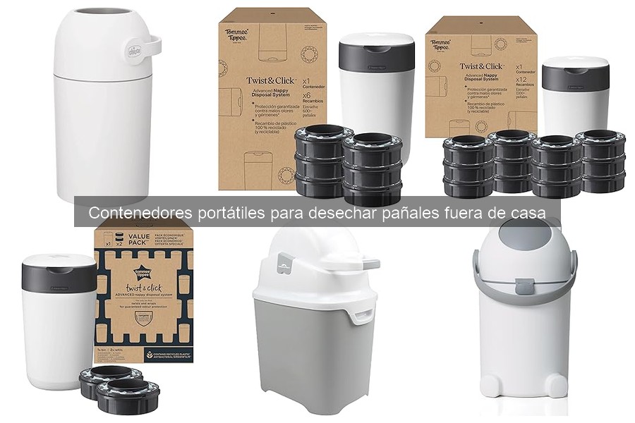 Capacidad ideal de contenedores portátiles para pañales