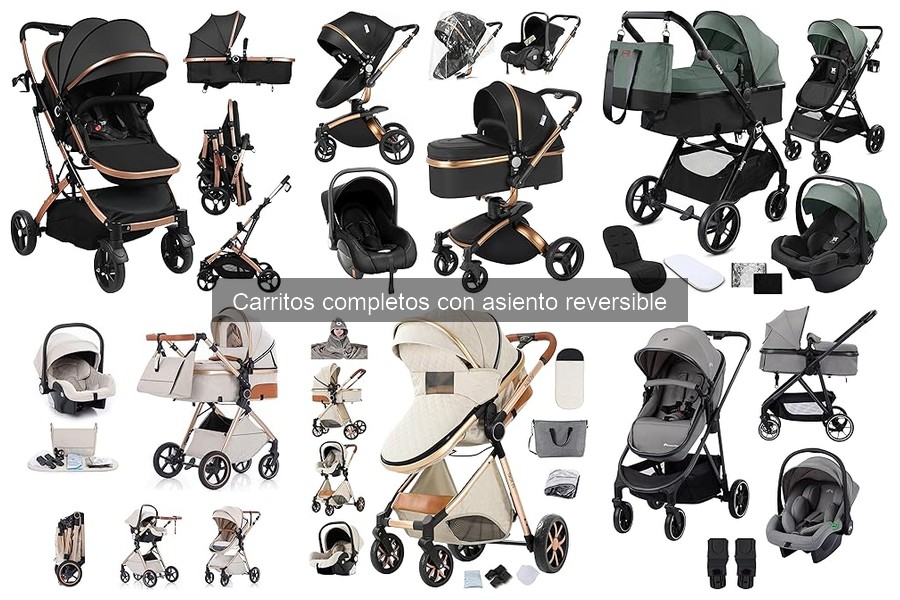 Características clave de carritos completos con asiento reversible
