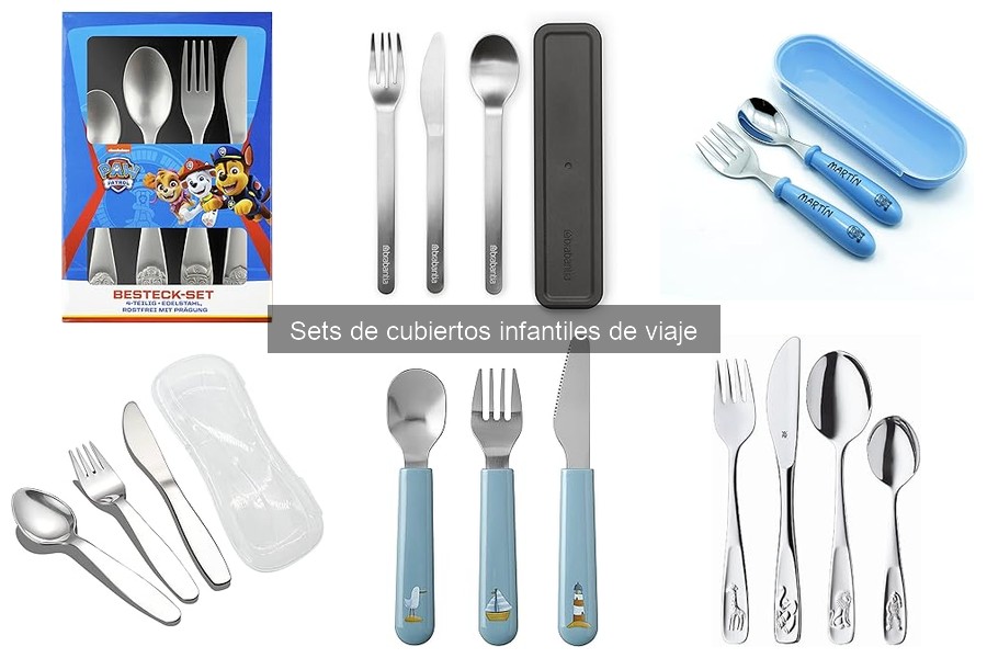 Características de los sets de cubiertos infantiles de viaje