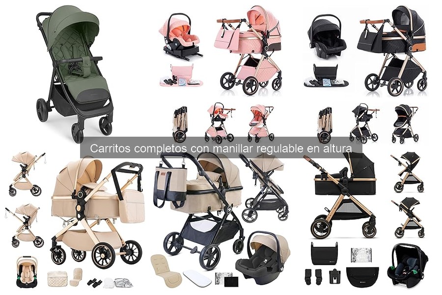 Carritos completos con manillar regulable: características y funciones
