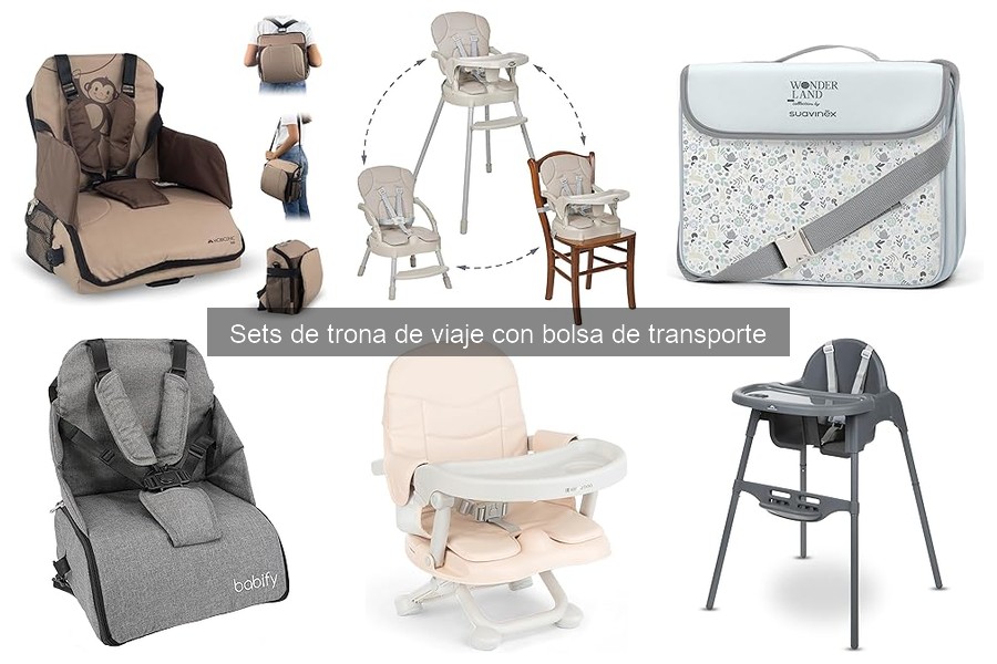 Cómo elegir el mejor set de trona de viaje con bolsa
