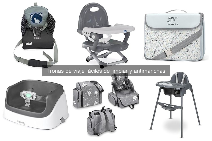 Cómo elegir la mejor trona de viaje fácil de limpiar