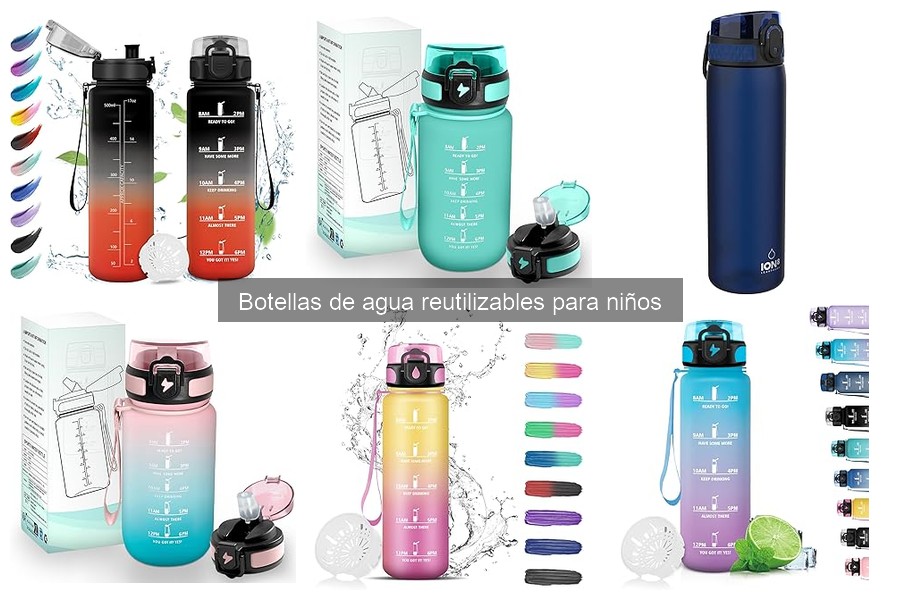 Cómo limpiar botellas de agua reutilizables para niños