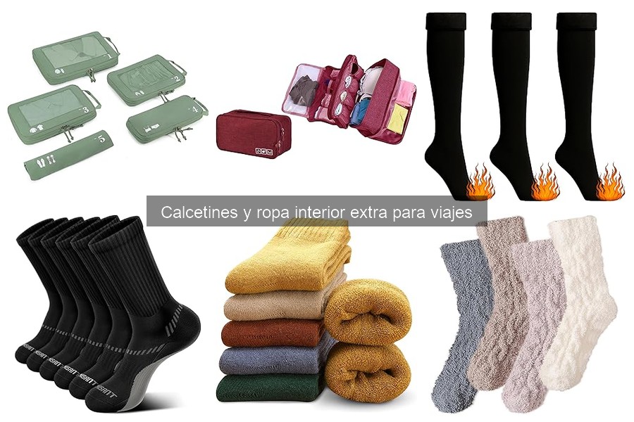 Cómo mantener limpios calcetines y ropa interior en viajes