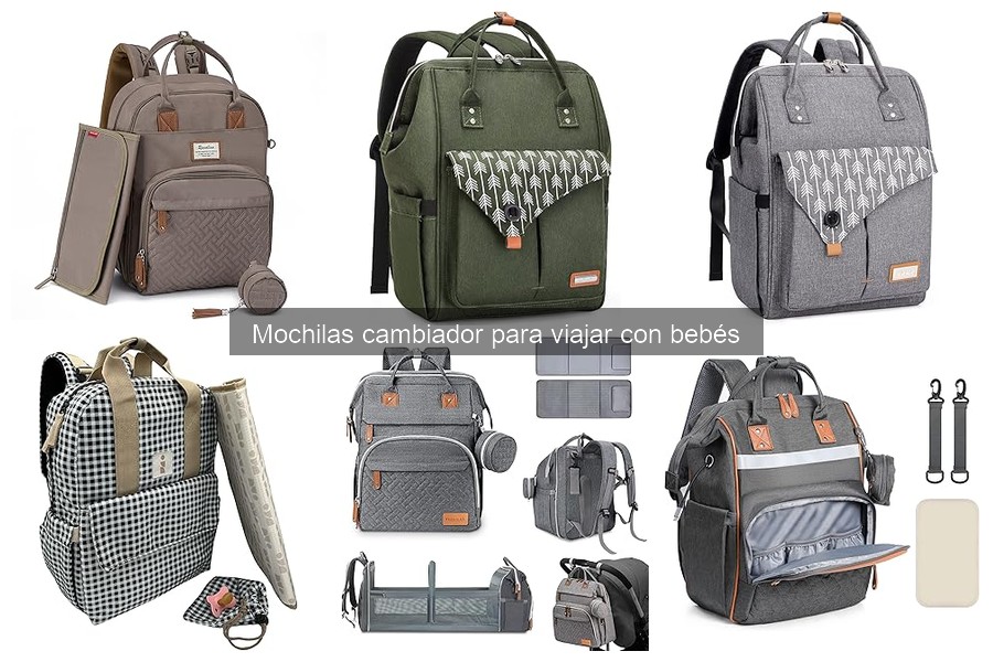 Cómo organizar una mochila cambiador para viajar con bebé