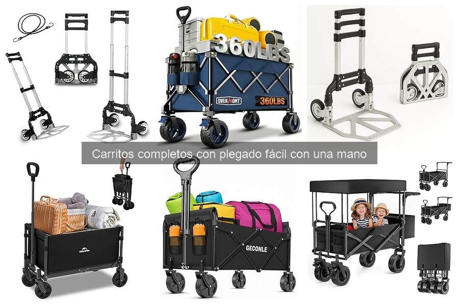 Cómo plegar un carrito completo con una mano fácilmente