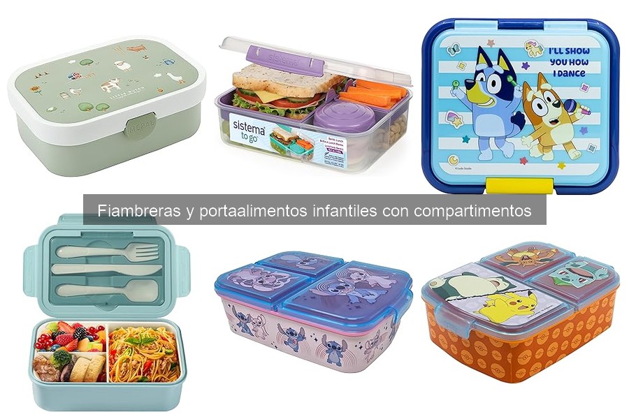 Cómo usar fiambreras infantiles con compartimentos eficazmente
