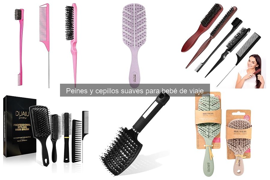 Cómo usar peines y cepillos suaves para bebé correctamente