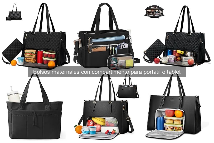 Cómo usar un bolso maternal con compartimento para portátil