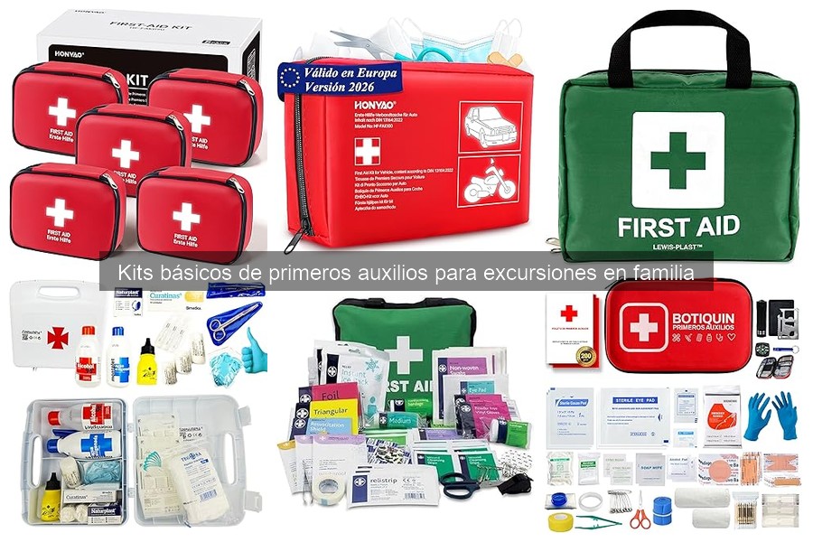 Cómo usar un kit de primeros auxilios en excursiones familiares