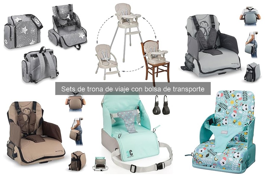 Cómo usar un set de trona de viaje con bolsa de transporte