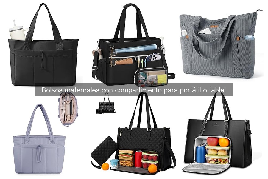 Comparativa de bolsos maternales con compartimento para portátil
