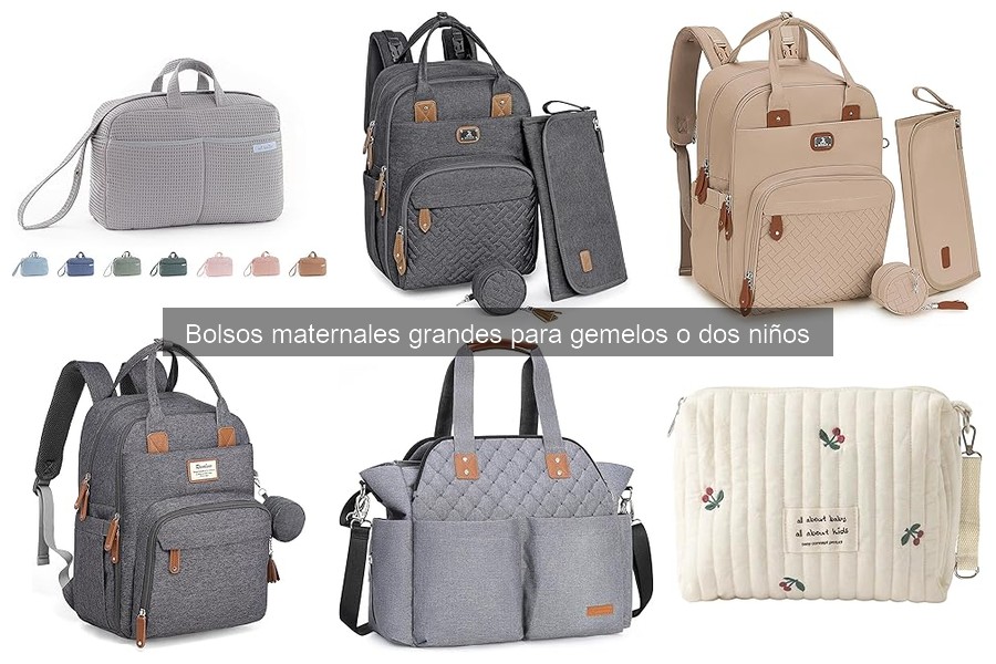 Comparativa de bolsos maternales grandes para gemelos