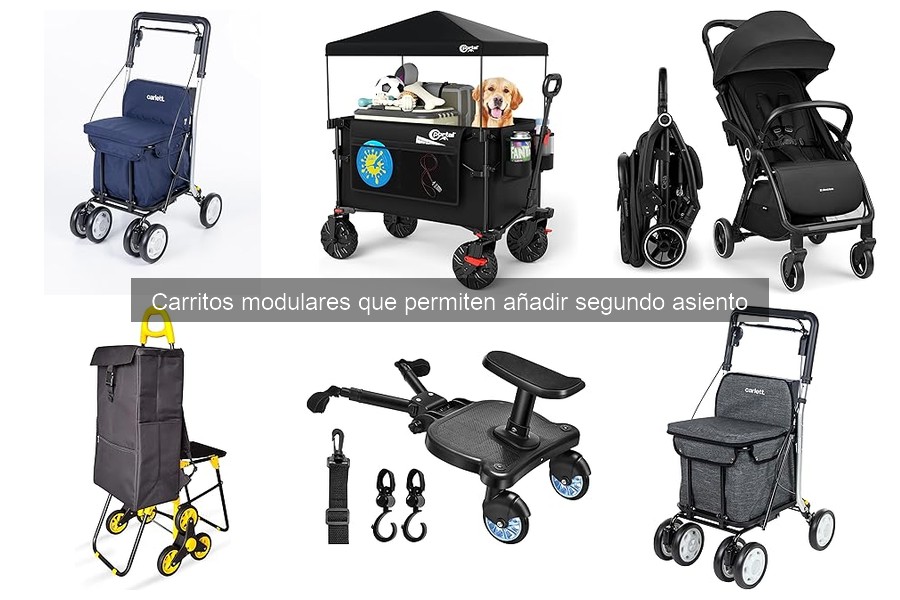 Comparativa de Carritos Modulares con Segundo Asiento