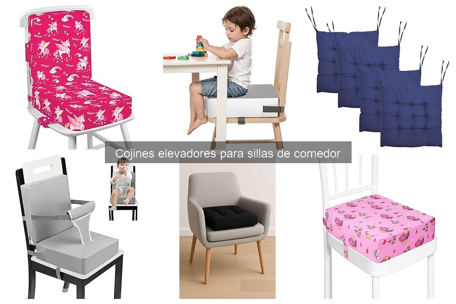 Comparativa de Cojines Elevadores para Sillas de Comedor