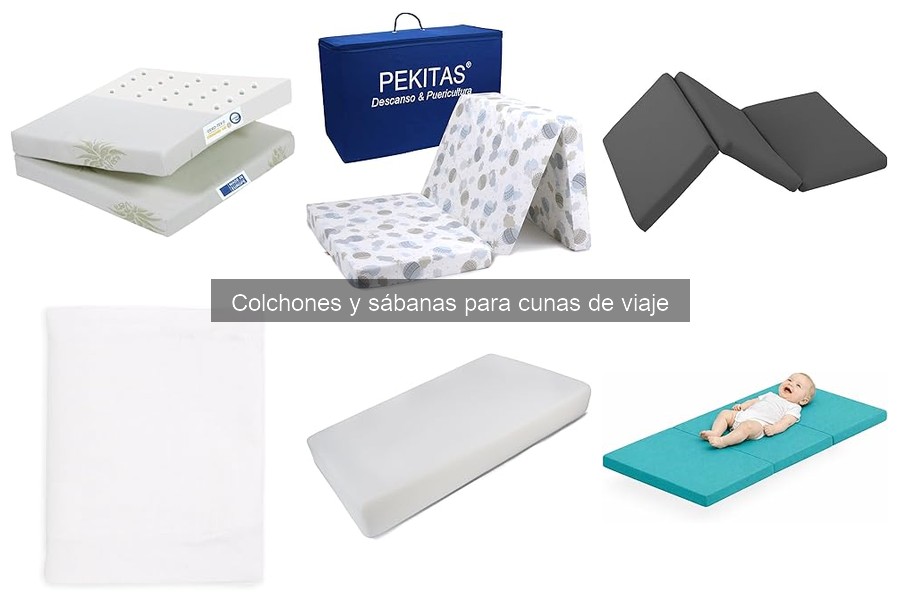 Comparativa de colchones inflables y de espuma para cunas de viaje
