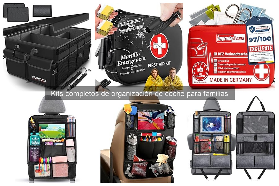 Comparativa de Kits de Organización de Coche para Viajes