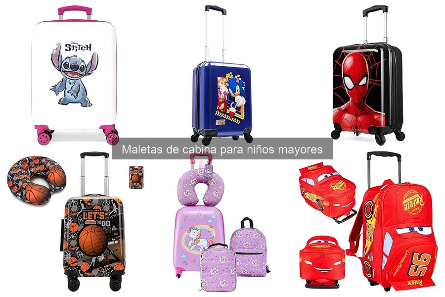 Comparativa de las mejores maletas de cabina para niños 2023