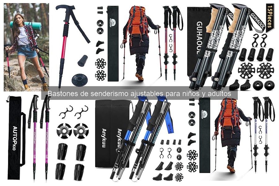 Comparativa de los mejores bastones de senderismo ajustables