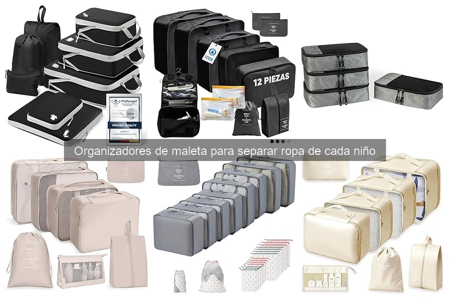 Comparativa de Organizadores de Maleta para Viajar con Niños
