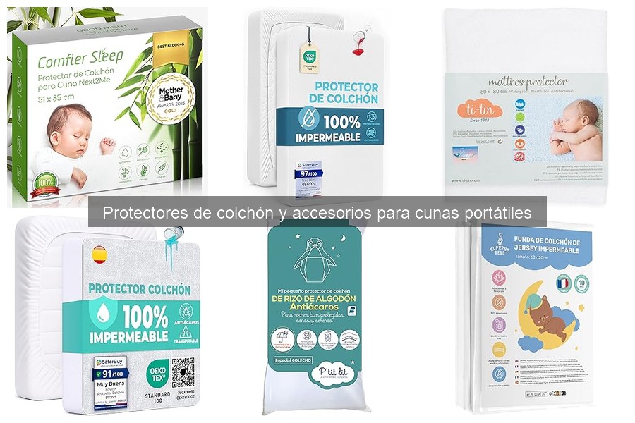 Comparativa de protectores de colchón para cunas portátiles