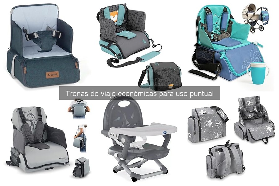 Comparativa de tronas de viaje económicas para bebés