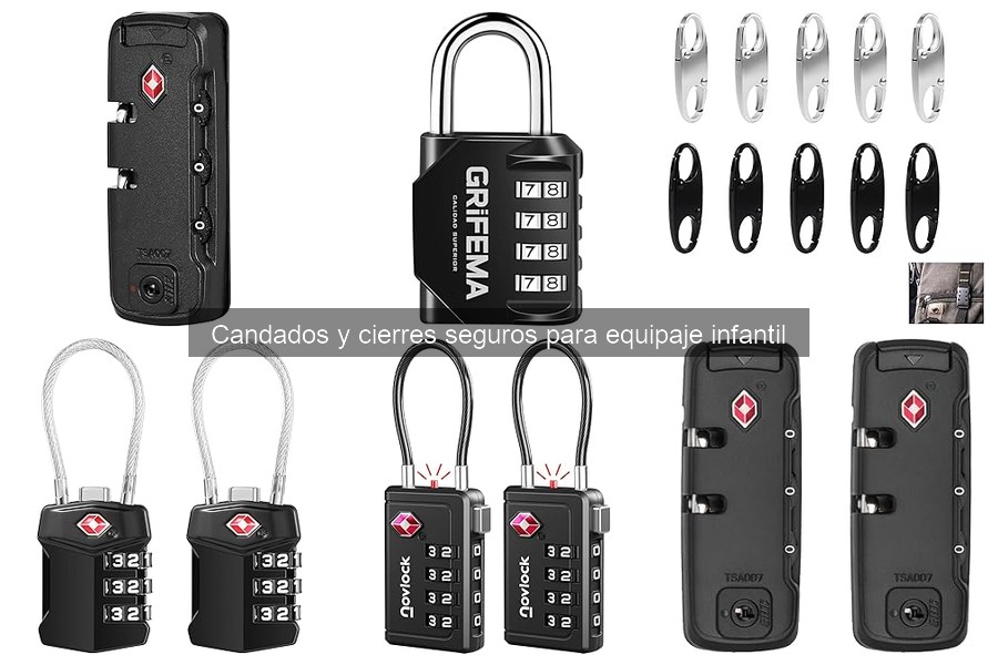 Consejos para instalar un candado en el equipaje infantil