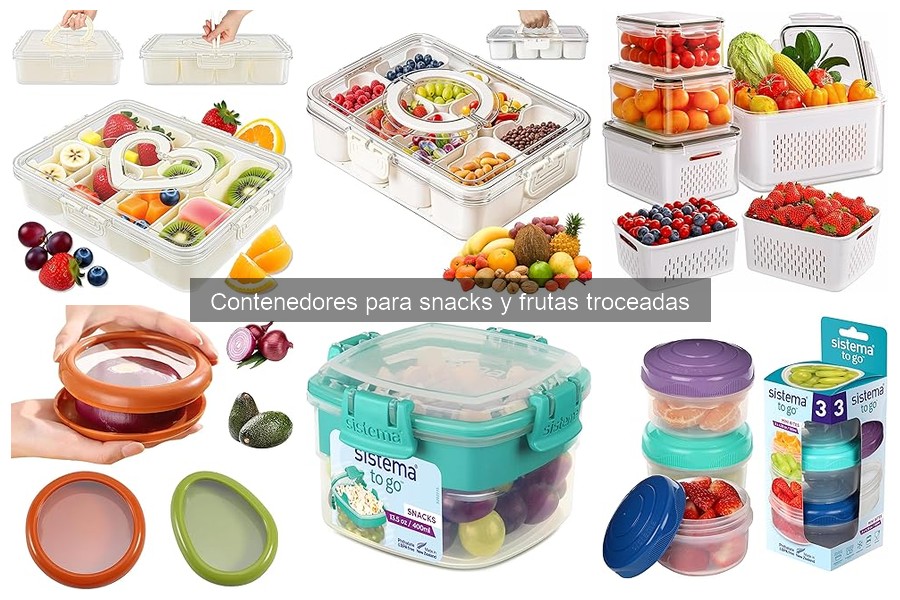 Consejos para usar contenedores de snacks y frutas correctamente
