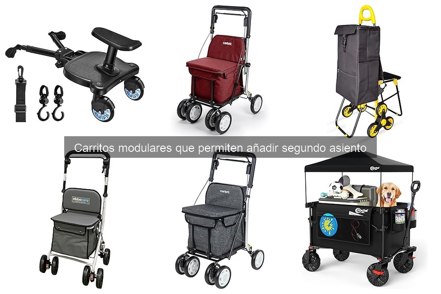 ¿Cuánto cuesta un carrito modular con segundo asiento?