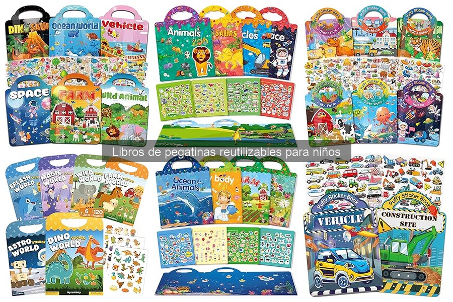 ¿Cuánto cuestan los libros de pegatinas reutilizables para niños?
