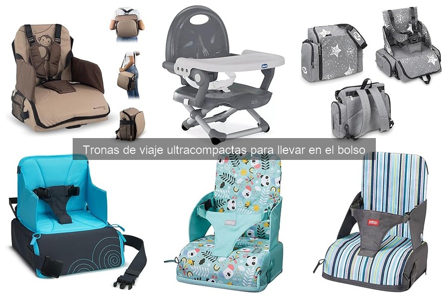 Cuidados para tronas de viaje ultracompactas al viajar