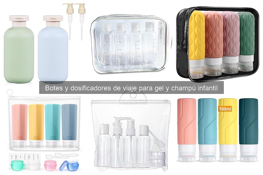 Dónde comprar botes y dosificadores de viaje para gel infantil