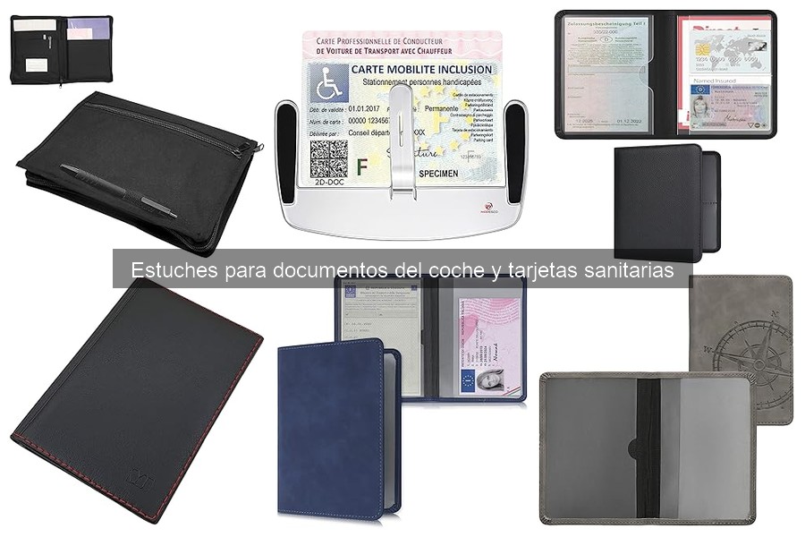 Dónde comprar estuches para documentos del coche y tarjetas