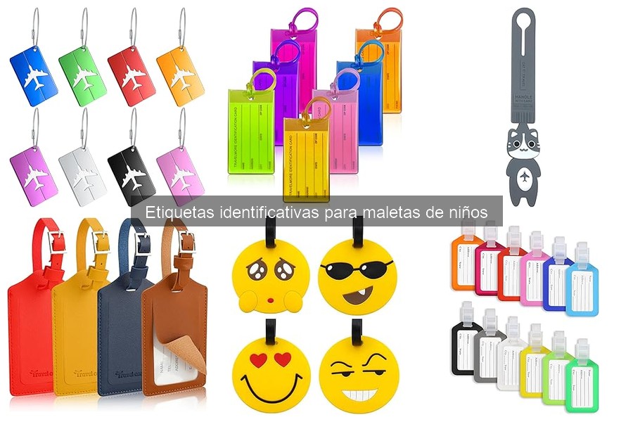Dónde comprar etiquetas identificativas para maletas de niños