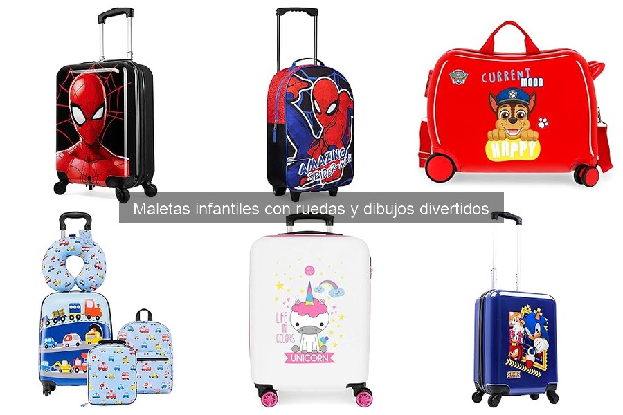Dónde comprar maletas infantiles con ruedas y dibujos divertidos