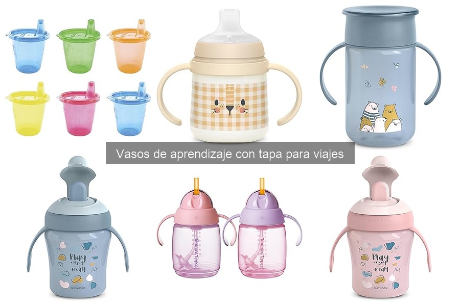 Dónde comprar vasos de aprendizaje con tapa para viajes