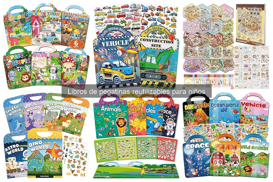 Errores al elegir libros de pegatinas reutilizables para niños
