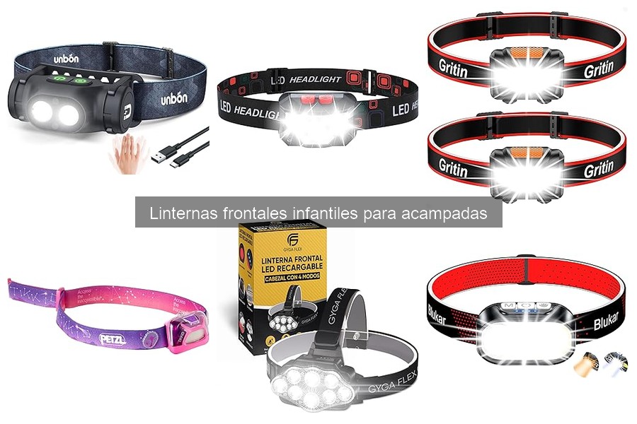 Guía de compra de linternas frontales infantiles para acampadas